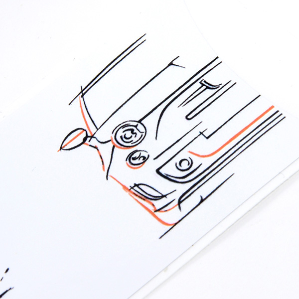 ABARTH 500/595 Instrument Panel Illustration Decor(for LHD/White)
