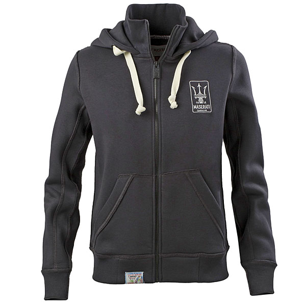 MASERATI Hooded Zip-up Felpa for women(Gray)