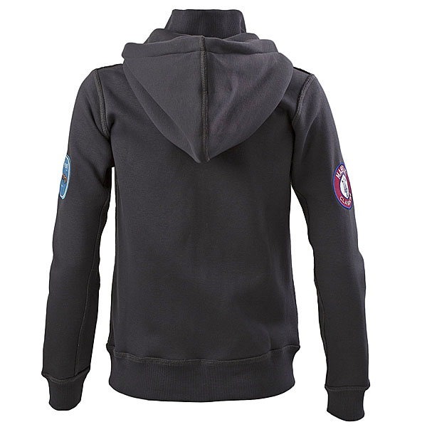 MASERATI Hooded Zip-up Felpa for women(Gray)