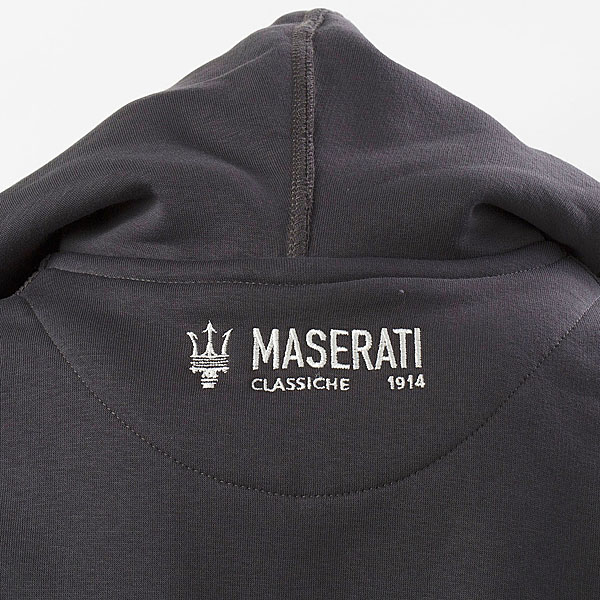 MASERATI Hooded Zip-up Felpa for women(Gray)