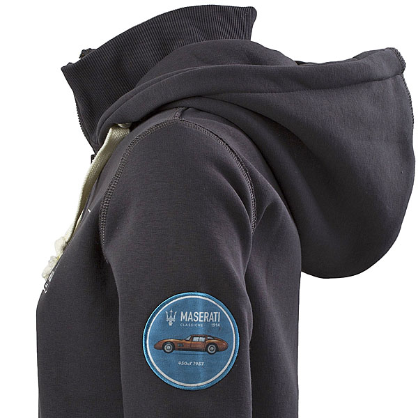 MASERATI Hooded Zip-up Felpa for women(Gray)
