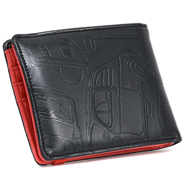 FIAT Nuova 500 Emboss Wallet(Black)