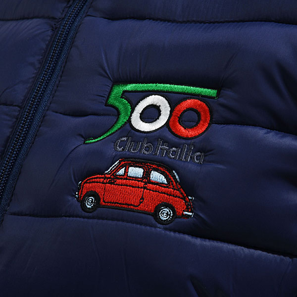 FIAT 500 CLUB ITALIA Kilting Jacket(for Women/Navy)