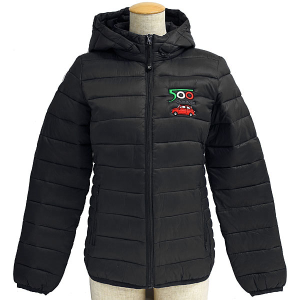 FIAT 500 CLUB ITALIA Kilting Jacket(for women/Black)