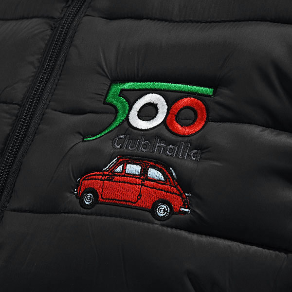 FIAT 500 CLUB ITALIA Kilting Jacket(for women/Black)