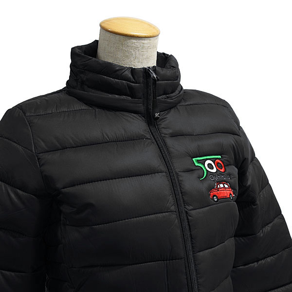 FIAT 500 CLUB ITALIA Kilting Jacket(for women/Black)