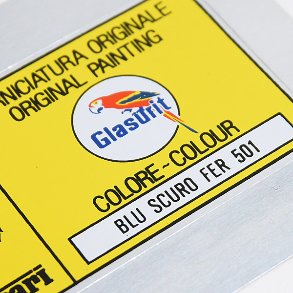 Ferrari Paint Code Sticker(BLU SCURO FER 501)
