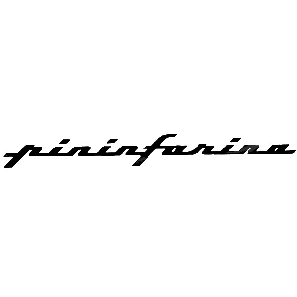 Pininfarina Logo Sticker(Black/Die-Cut/317mm)