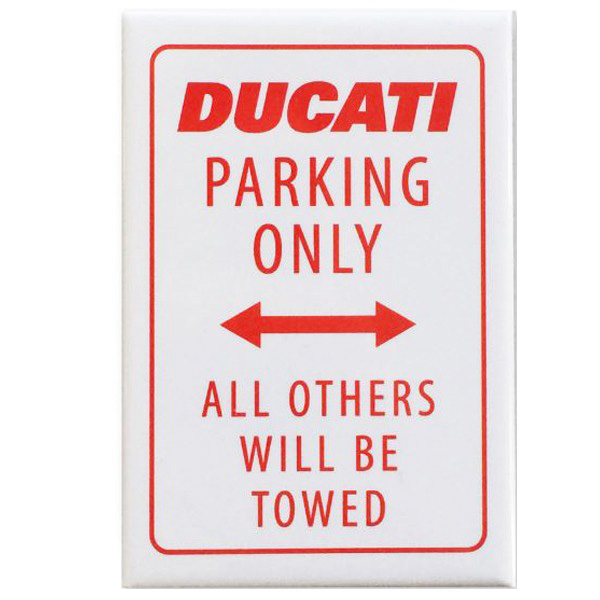 DUCATI純正マグネット-PARKING ONLY-