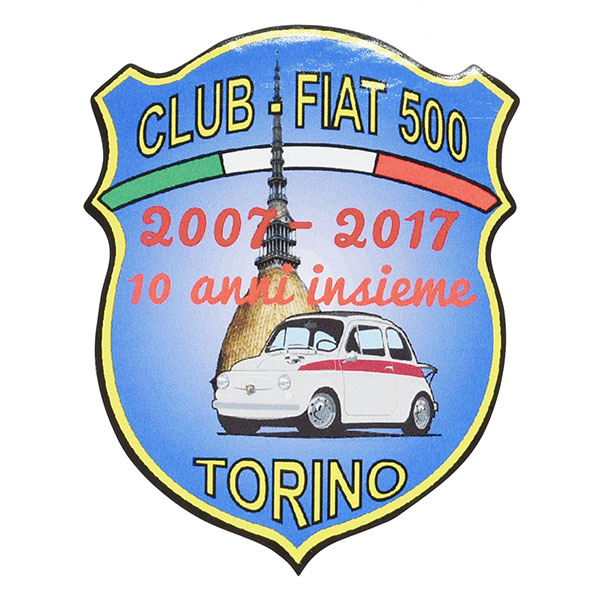 CLUB FIAT 500 TORINO 10周年ステッカー