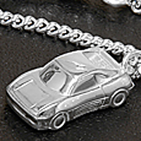 Ferrari 348TB Sterling Silver Keyring