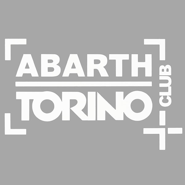 CLUB ABARTH TORINOステッカー(切り文字タイプ/ホワイト)