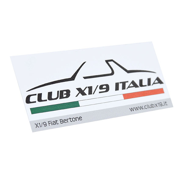 CLUB FIAT X1/9 ITALIA Sticker
