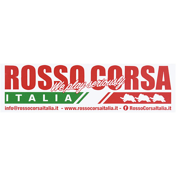 ROSSO CORSA ITALIAステッカー(イタリアスラッシュ)
