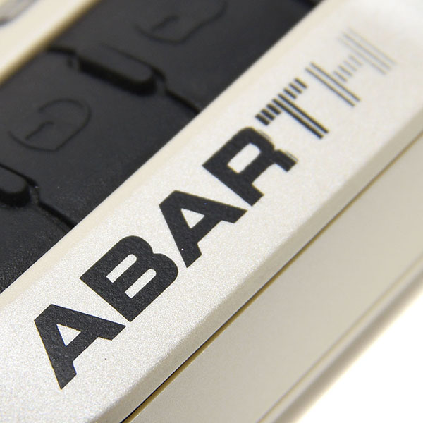 ABARTH Key Cover Prototype(White/Black Logo)