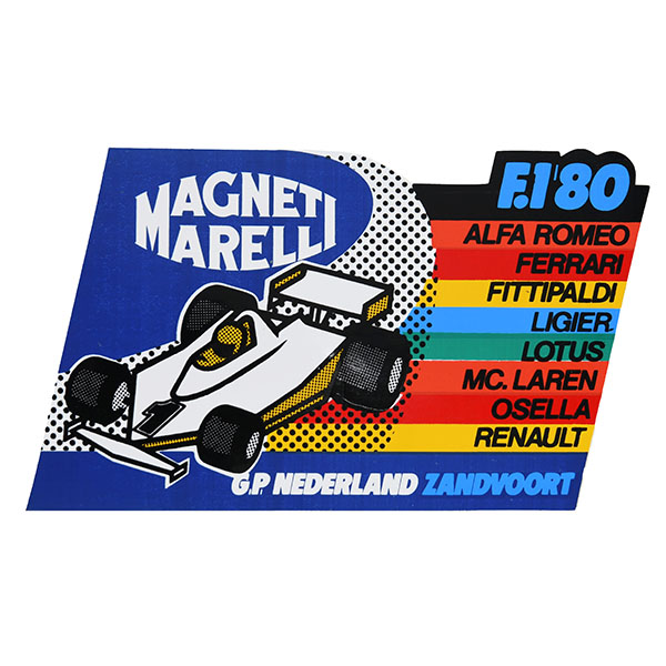 MAGNETI MARELLI F1 1980 NEDERLAND GP Sticker