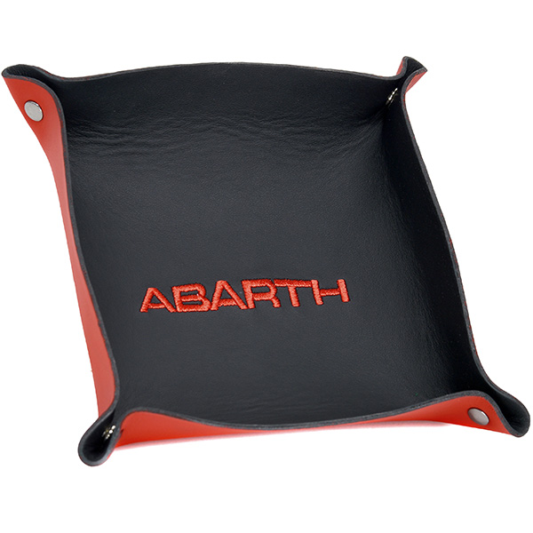 ABARTH Leather Tray(Black/red logo)