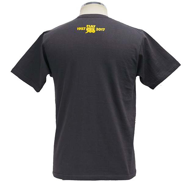 FIAT 500 60anni Memorial Stamp T-Shirts(Charcoal)