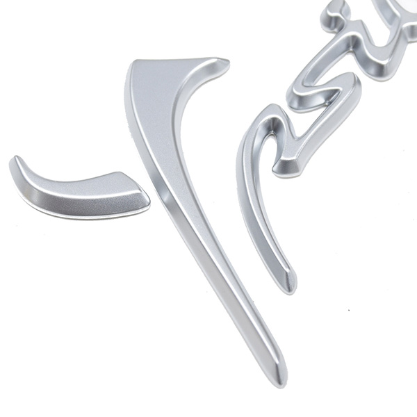 LANCIA Genuine Ypsilon 3 Logo Emblem(Satin Silver)