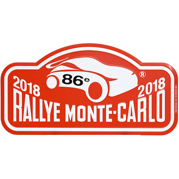 Rally Monte Carlo 2018 Official Metal Plate(Large)