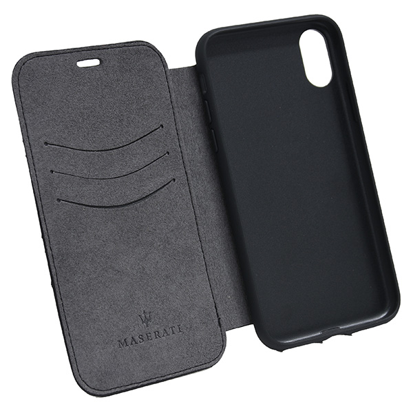 MASERATI iPhone X Book Shaped Case-GRANLUSSO/Black-