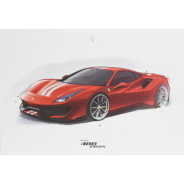 Ferrari 488 Pista Lithograph for VIP Guest