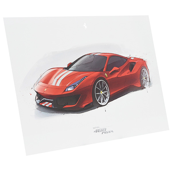 Ferrari 488 Pista Lithograph for VIP Guest