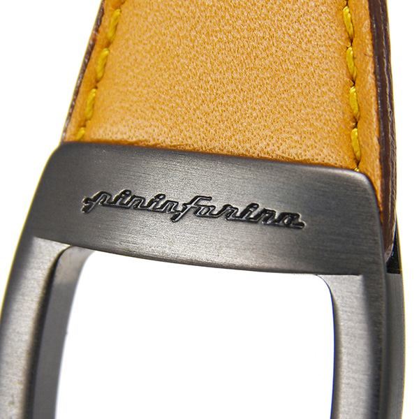 Pininfarina Leather & Metal Keyring
