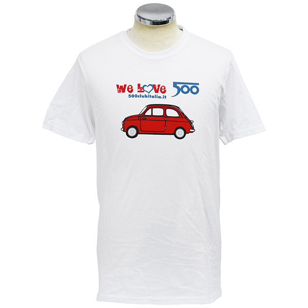 FIAT 500 CLUB ITALIA We Love 500T-Shirts(White)