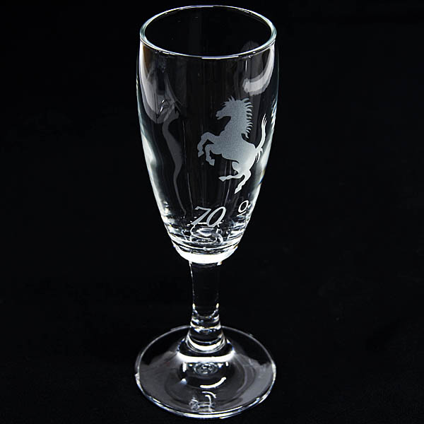 Ferrari 70anni Cavallino Flute Glass