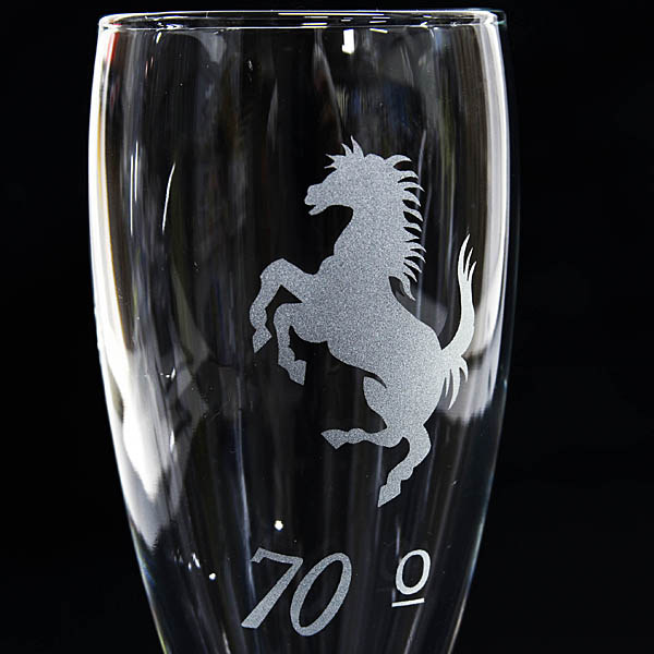 Ferrari 70anni Cavallino Flute Glass