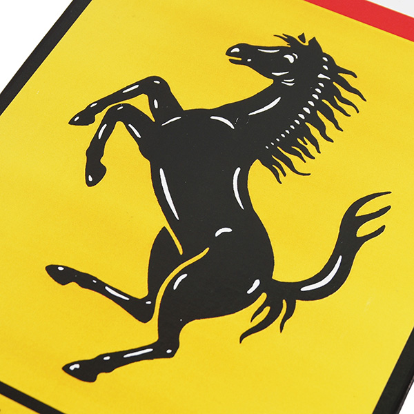 Ferrari Emblem Shaped Wooden Object
