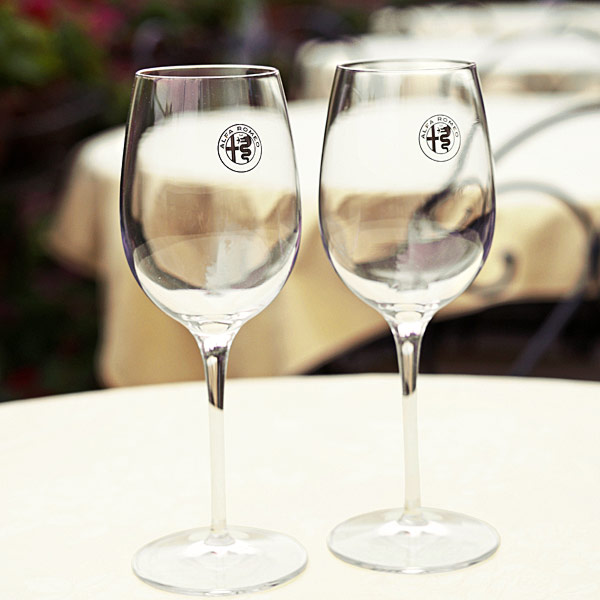 Alfa Romeo Wine Glass Set by Luigi Bormioli