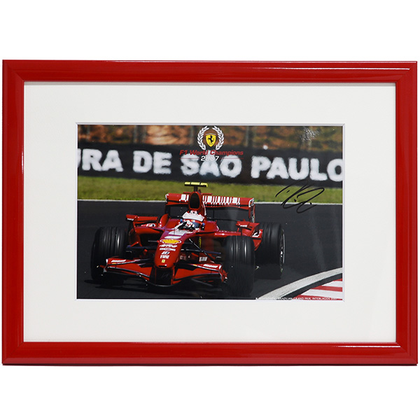 Scuderia Ferrari 2007 W.C. Memorial Autograph Card with K.Raikkonenn Signature