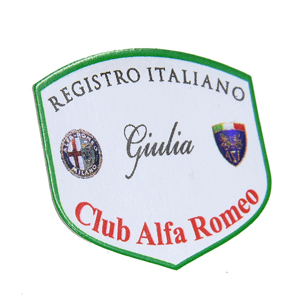 REGISTRO Italiano GIULIA Club Alfa Romeoƥå(Small)