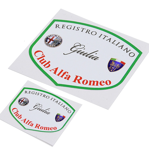 REGISTRO Italiano GIULIA Club Alfa Romeo Sticker(Small)