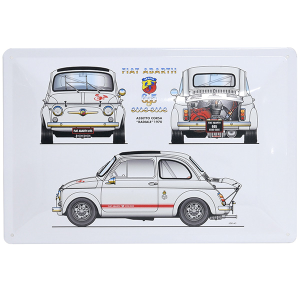 FIAT ABARTH 695 esseesse Metal Plate