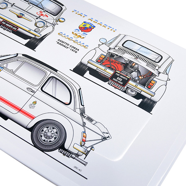 FIAT ABARTH 695 esseesse Metal Plate