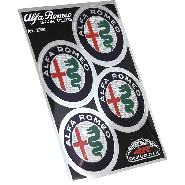 Alfa Romeo New Emblem Stickers(4pcs./Color/48mm)