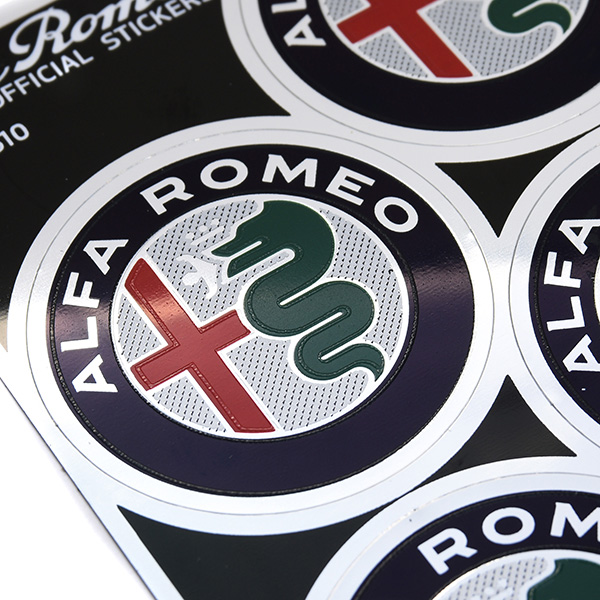 Alfa Romeo New Emblem Stickers(4pcs./Color/48mm)