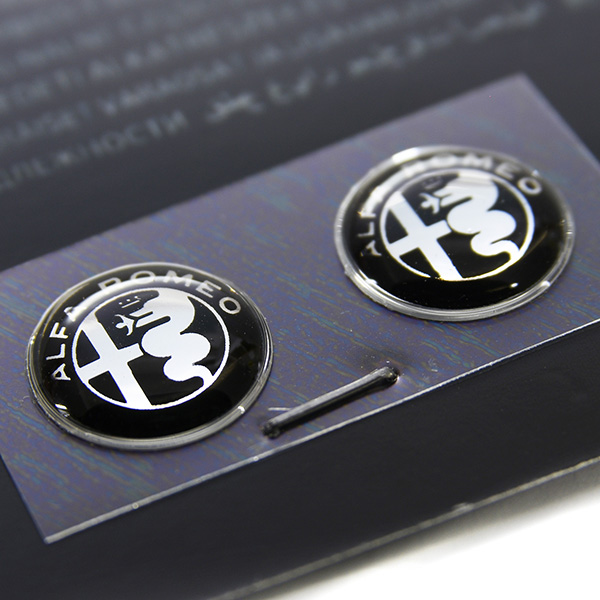 Alfa Romeo New Emblem 3D Sticker(12mm/Monotone/2pcs.)
