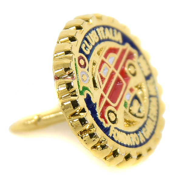 FIAT500 Club Italia Grill Shaped Pin Badge