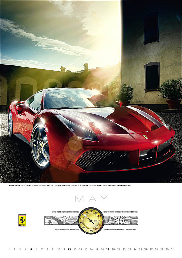 Ferrari Calender-2019 FERRARI MYTH - by RAUPP