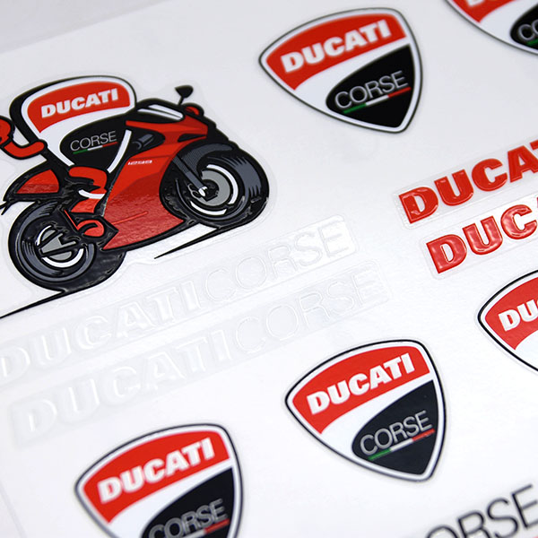 DUCATI Stickers Set-DUCATI CORSE-