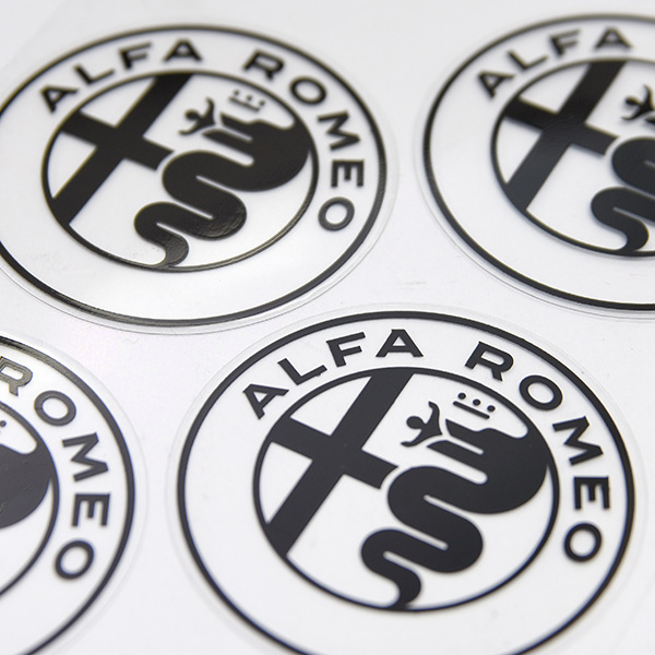 Alfa Romeo New Emblem Stickers Set(Black/4pcs.)