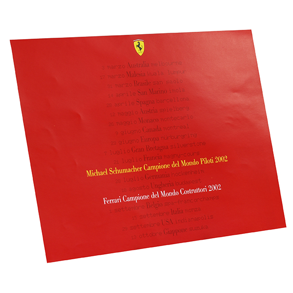 Scuderia Ferrari2002 Drivers & Constructors Title Memorial Poster