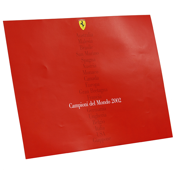 Scuderia Ferrari2002 Drivers Title Memorial Poster