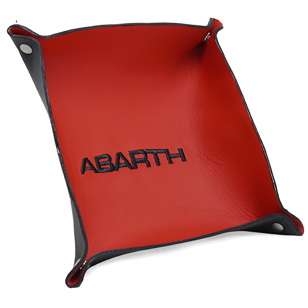 ABARTH Leather Tray(Red/Black Logo)