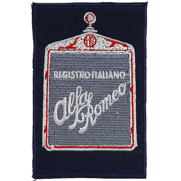 Registro Italiano Alfa Romeo Grill Shaped Patch