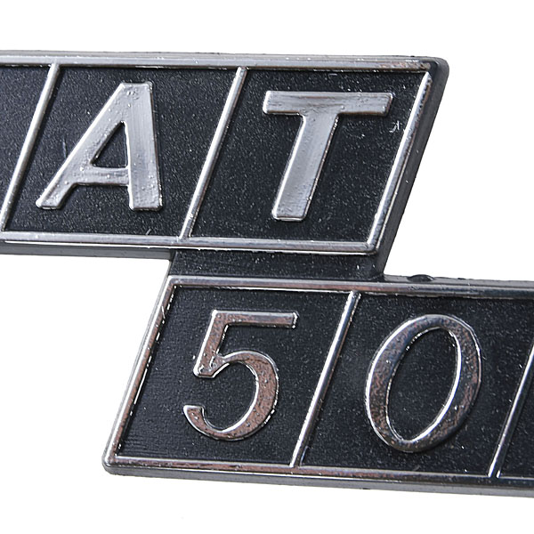 FIAT 500ロゴプレート(プラスティック)